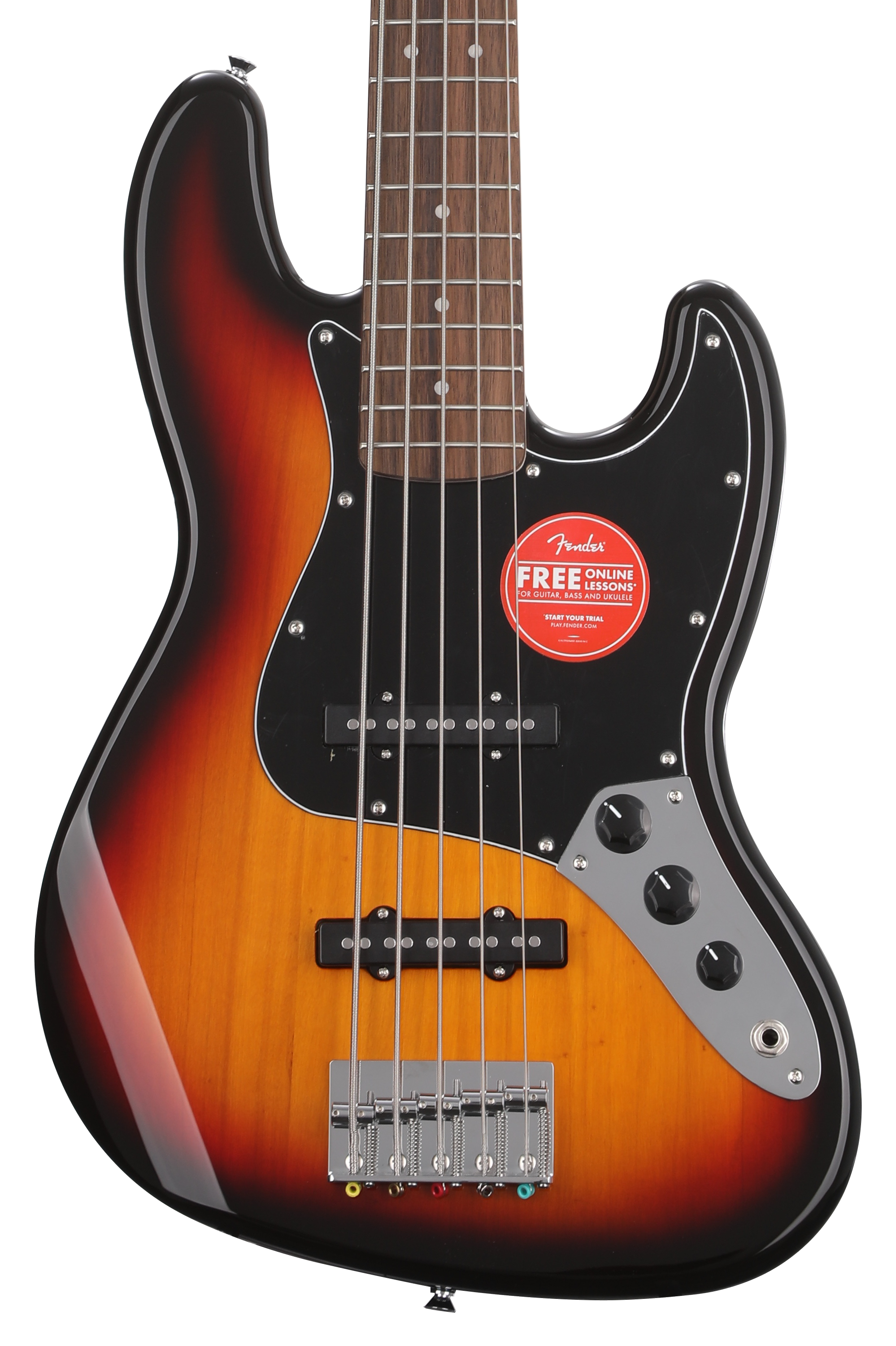 Squier Affinity Series Jazz Bass V - 3-color Sunburst with Laurel