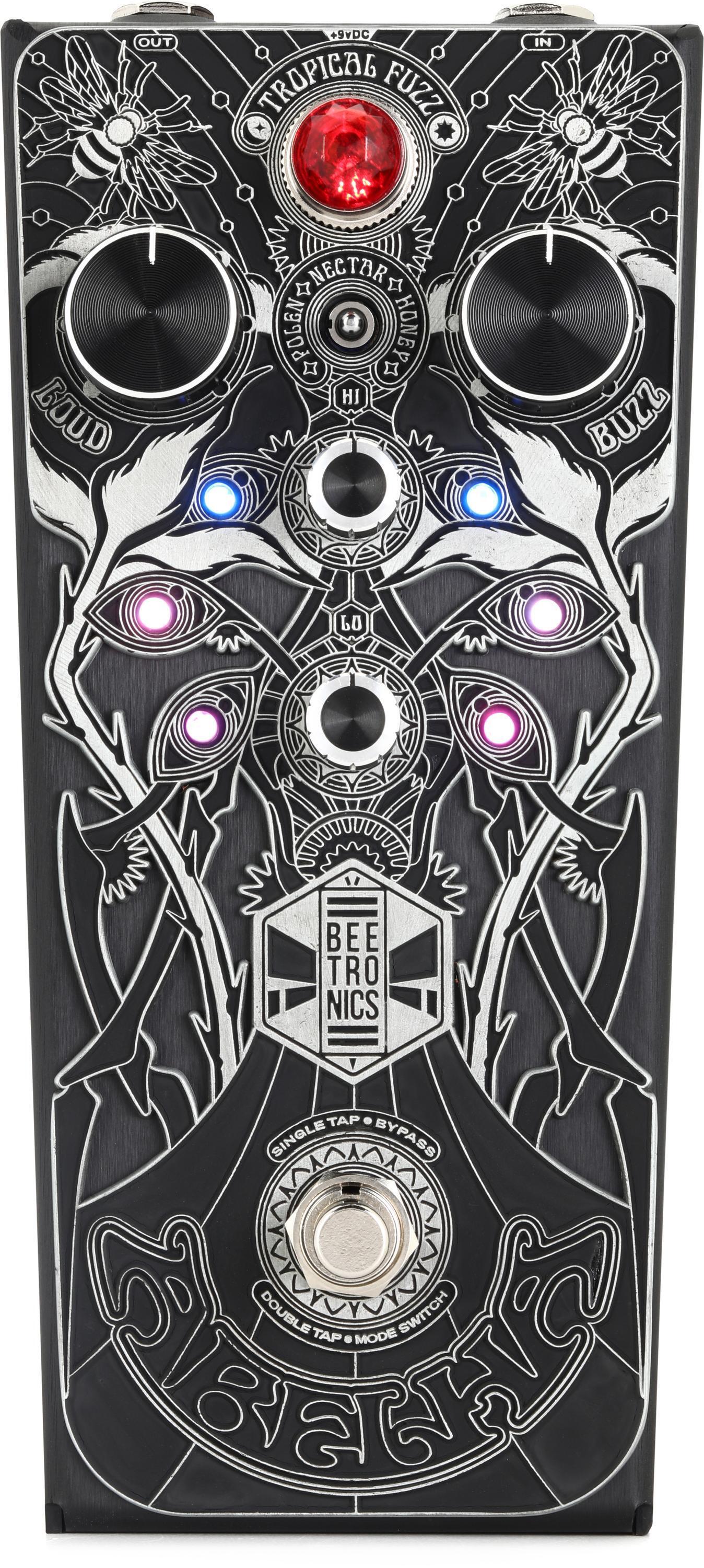 Beetronics FX Abelha Tropical Fuzz Pedal - Black and White