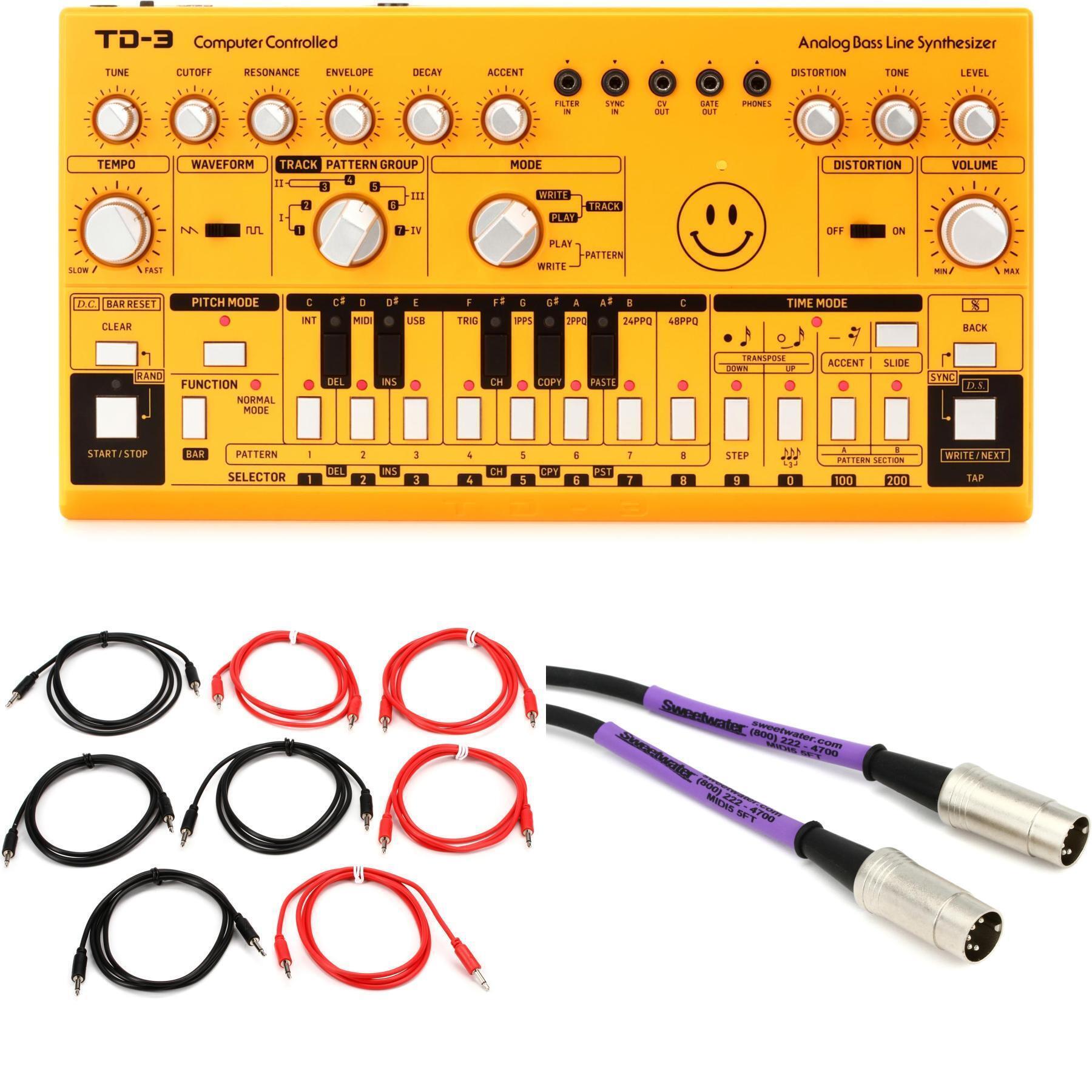 Behringer TD-3-Yellow Analog Bass Line Synthesizer - Yellow