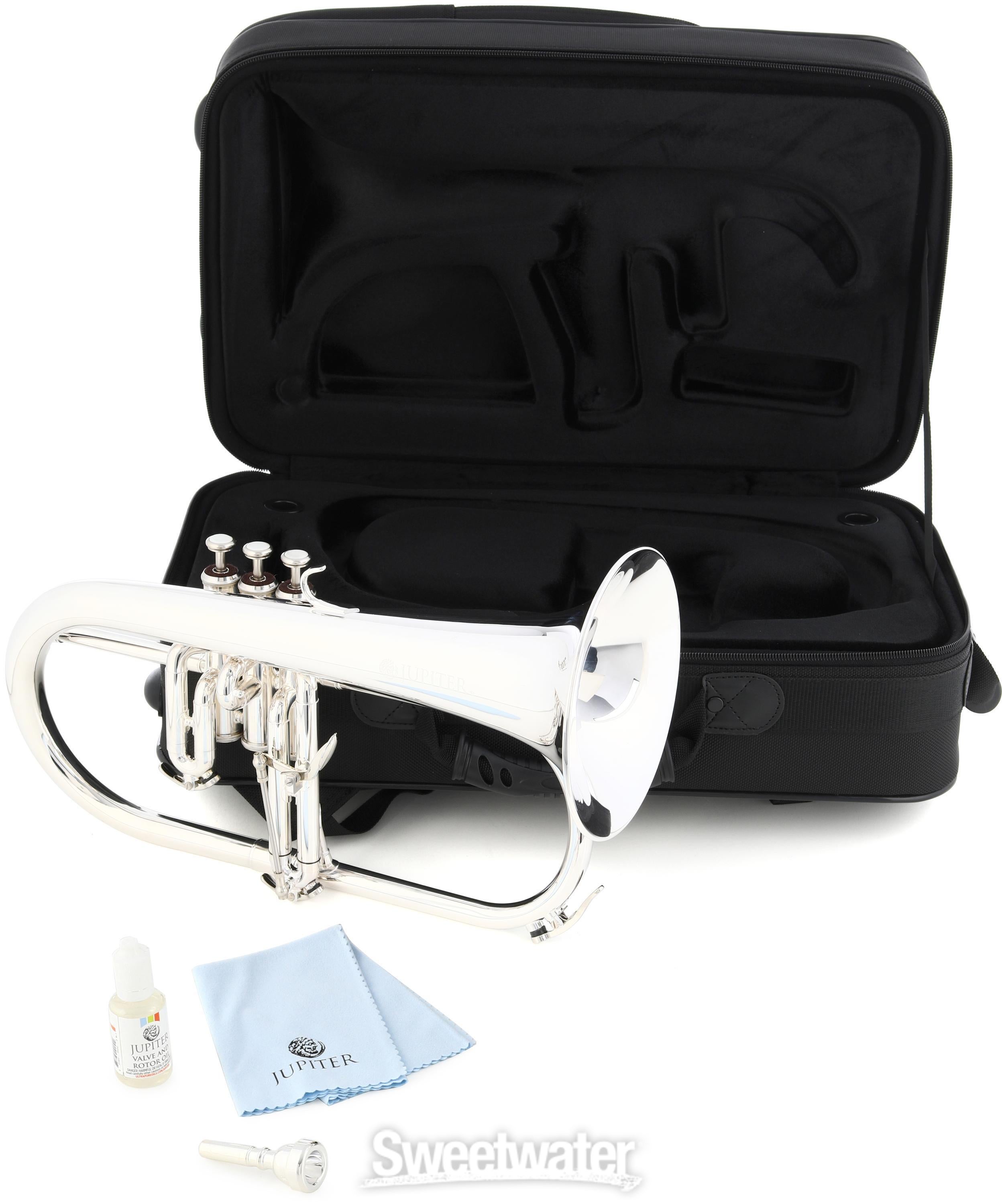 Jupiter JFH1100RSQ Intermediate Bb Flugelhorn - Silver-plated