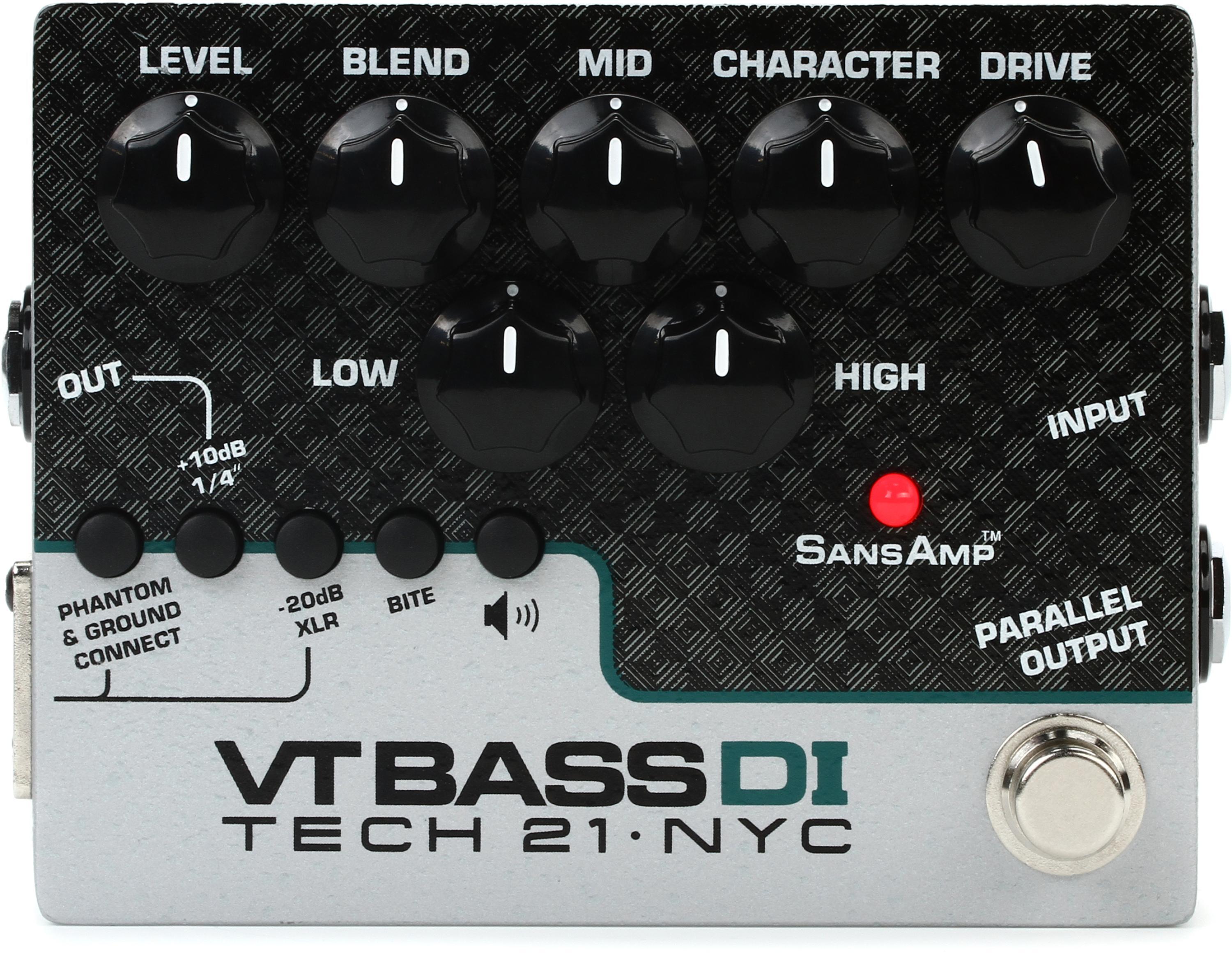 Tech 21 SansAmp VT Bass DI Pedal Reviews | Sweetwater