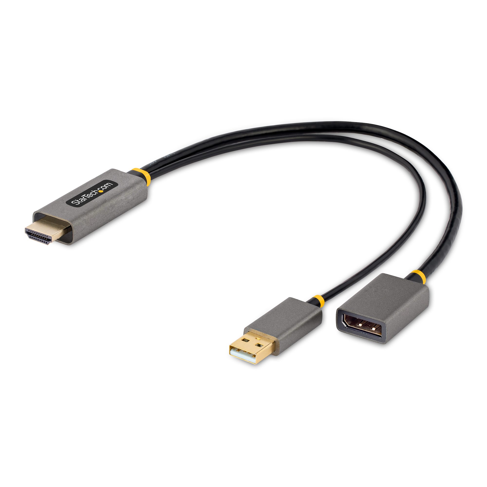 HDMI 2.0 - DisplayPort 1.2変換ケーブル／30cm／4K60Hz／アクティブ