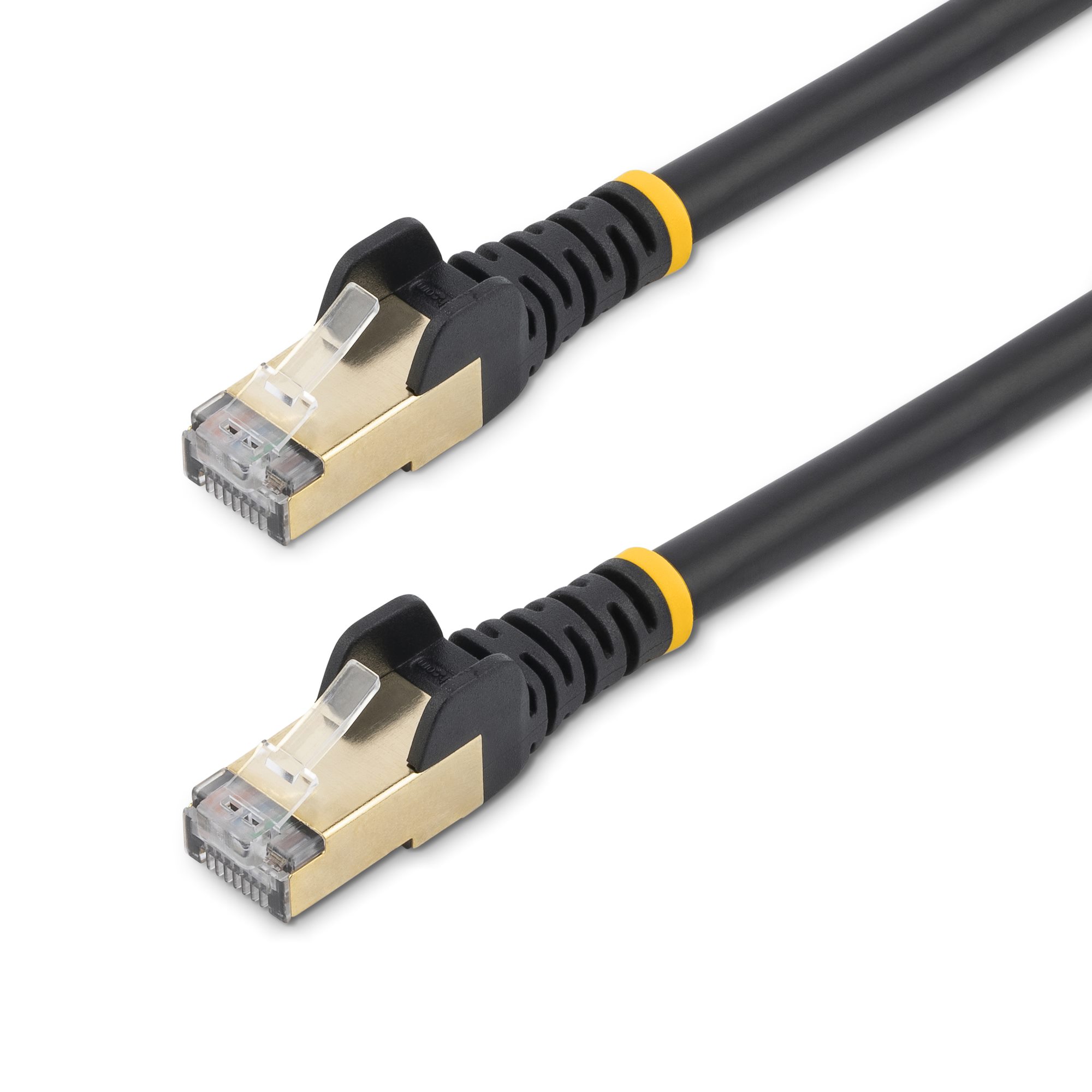 CAT6A LANケーブル／10m／ブラック／10Gb／100W PoE／STPシールド加工