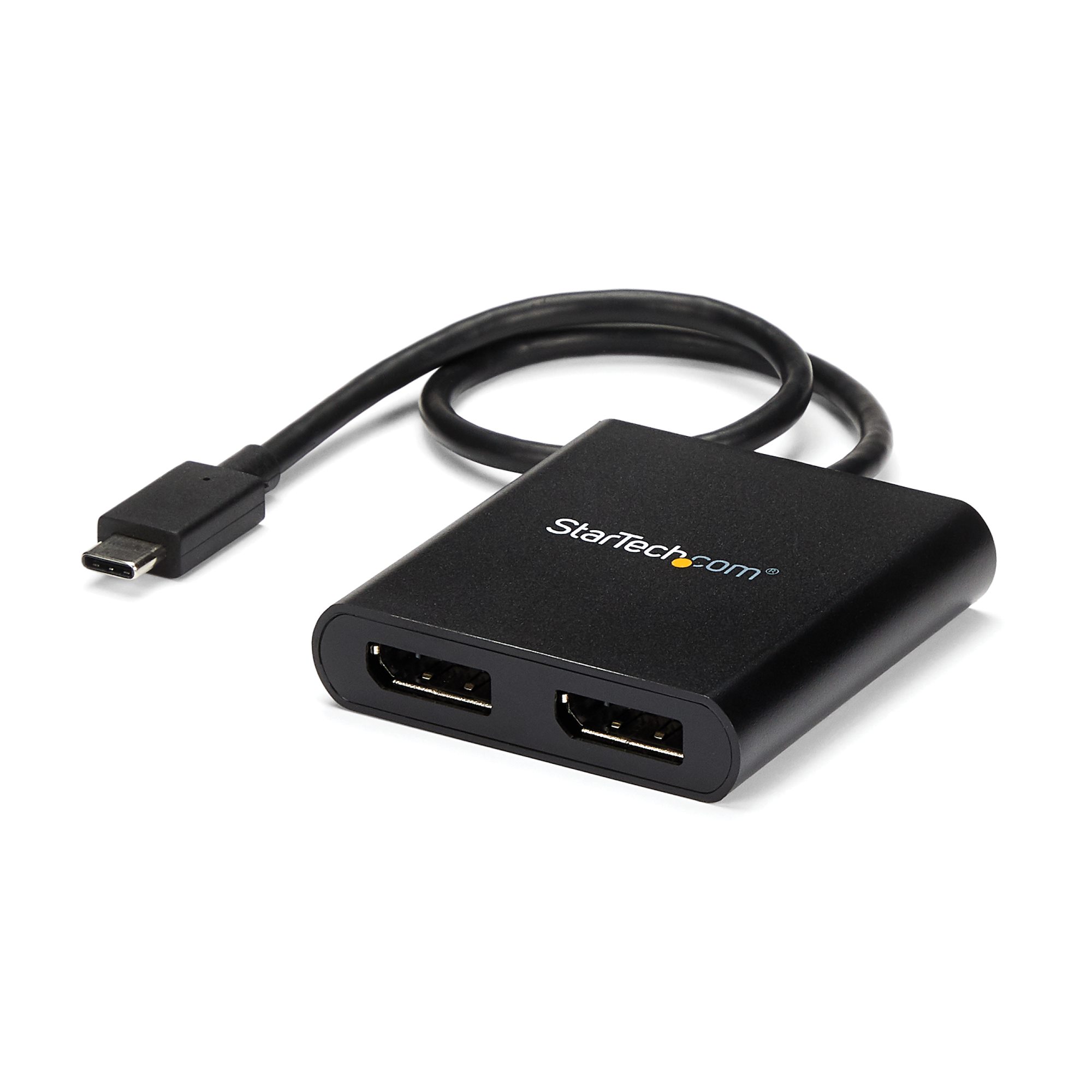 USB-C - 2x DisplayPort 1.2 変換アダプター／4K30Hz／デュアル