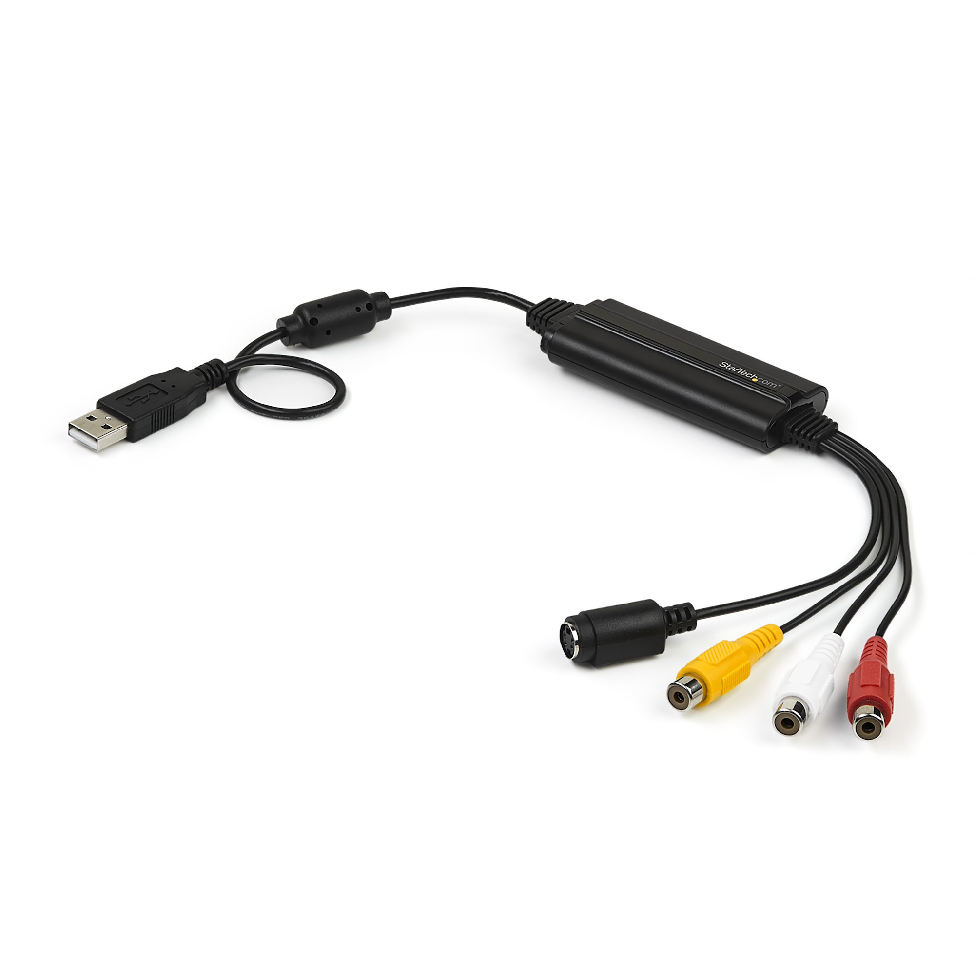 USB Video Capture Adapter Cable - S-Video/Composite to USB 2.0 SD