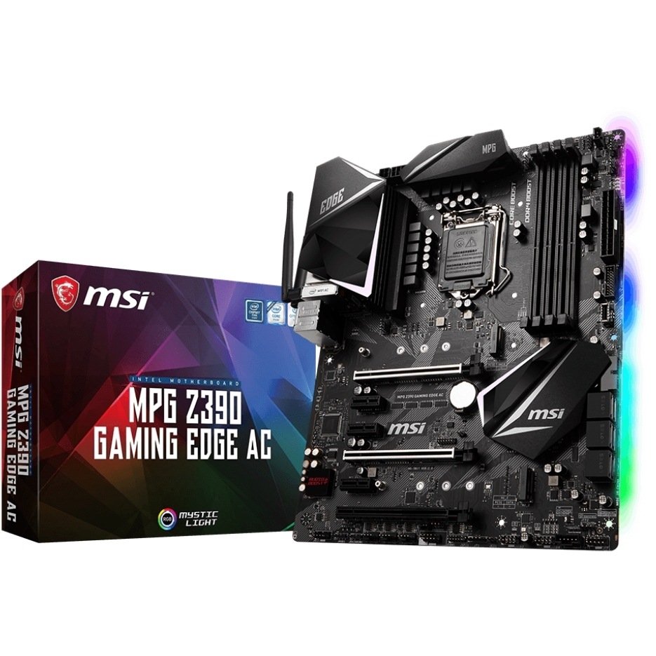 MSI MPG Z390 GAMING EDGE AC Mainboard + Intel i7-9700K Prozessor