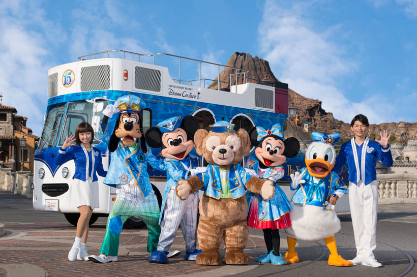 公式】東京ディズニーシーの15周年をお祝い☆ミッキーたちが全国15都市