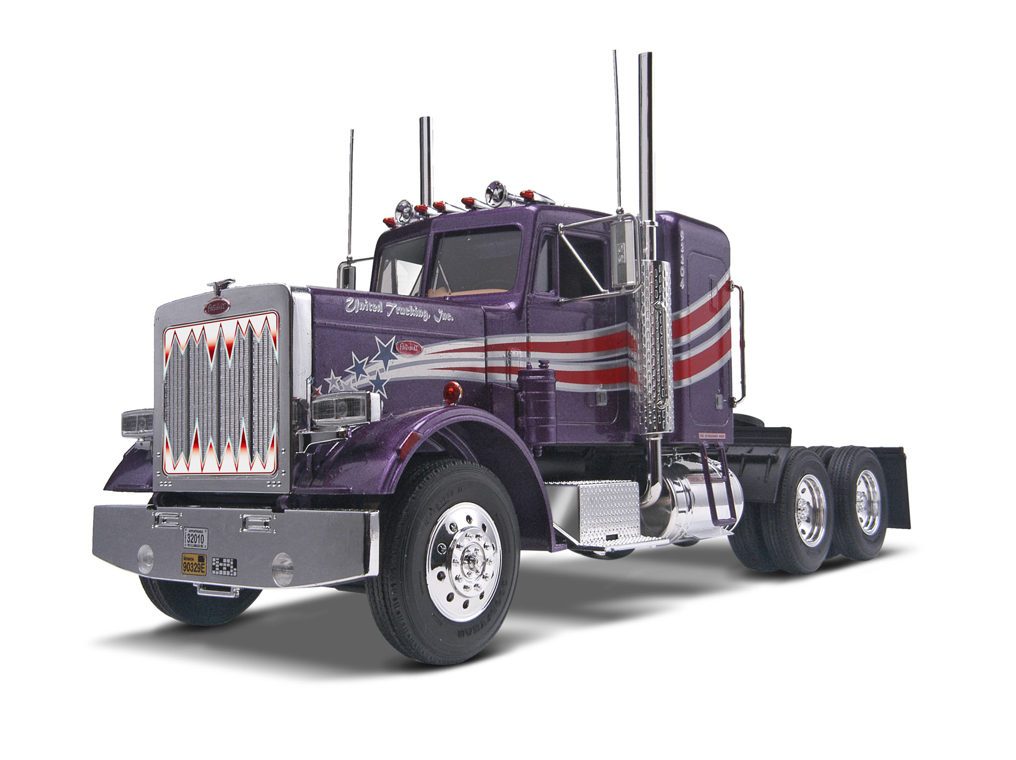 Revell Peterbilt 359 Conv'l Tractor in 1:24 bouwpakket · Toemen