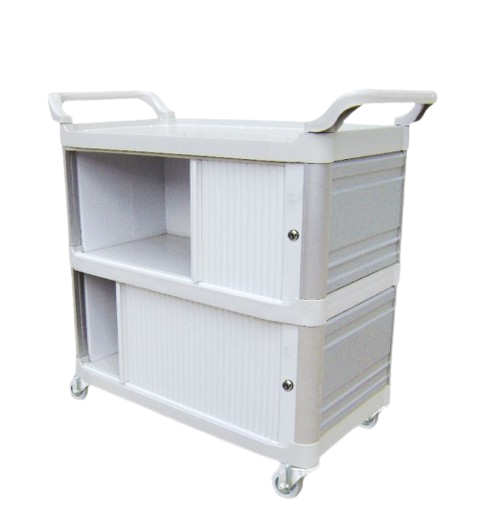 Carro Extra Triplex com Porta Bralimpia - Medlimp Distribuidora