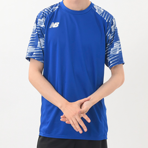 ニューバランス （NEW BALANCE） 袖グラフィックゲームシャツ JMTF1417
