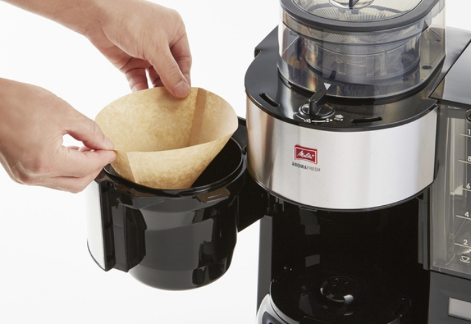 アロマフレッシュ(10杯用)」ミル付き全自動コーヒーメーカーAFT1022-1B