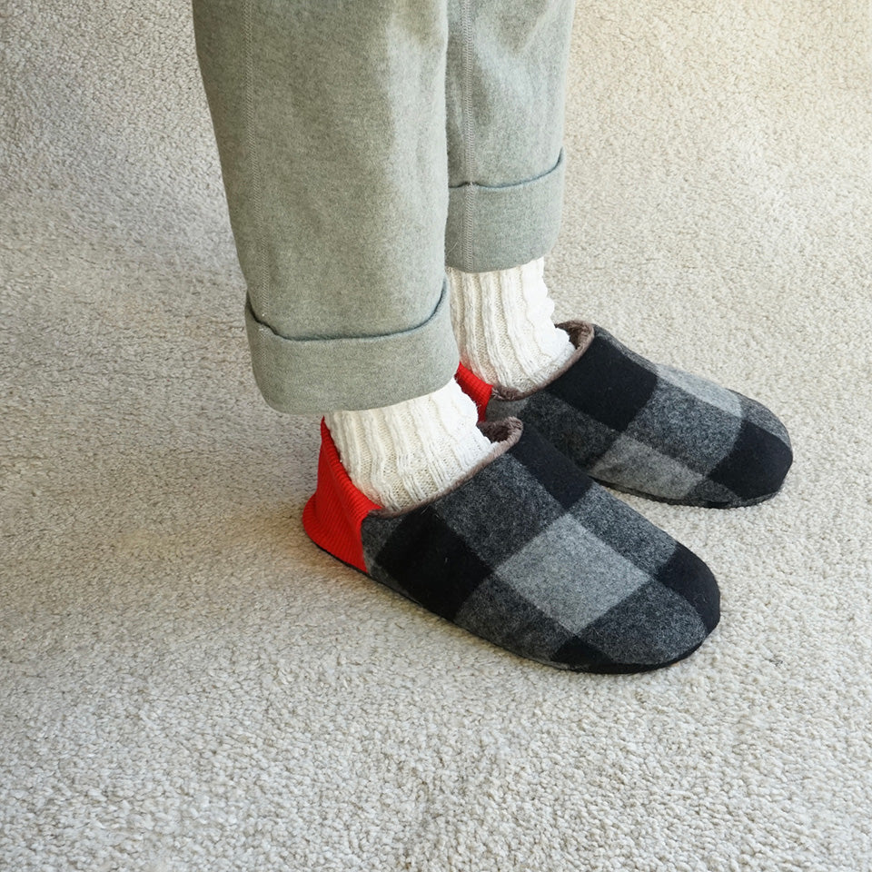 起毛ブロックチェック×ファー / 202412MRP07 ｜merippa【公式