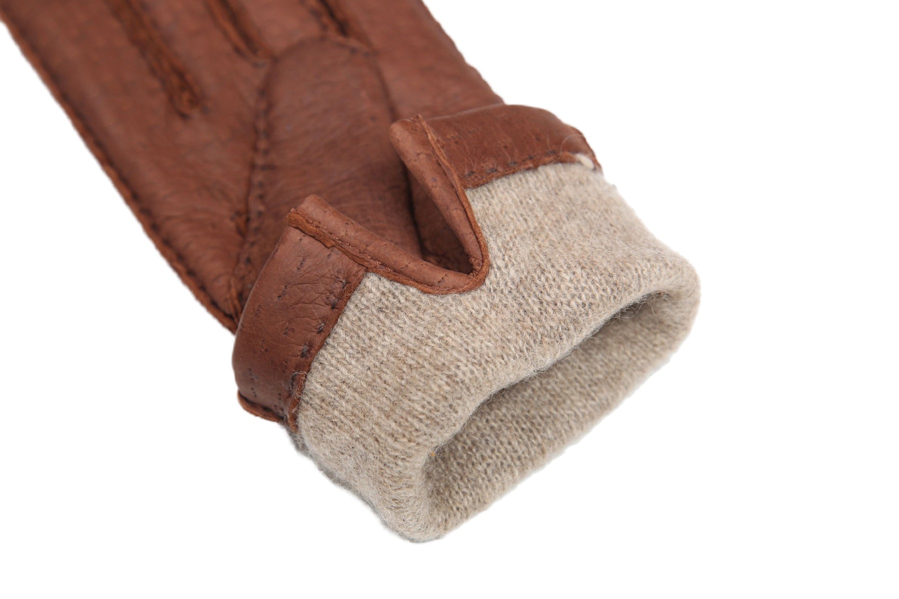 レディース手袋◇ペッカリー◇ブラウン/TERRA《カシミヤ》 – Merola