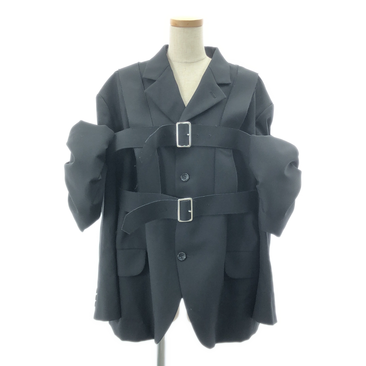 リボンハーネス付 ウール オーバーサイズ ジャケット | ブランド古着の