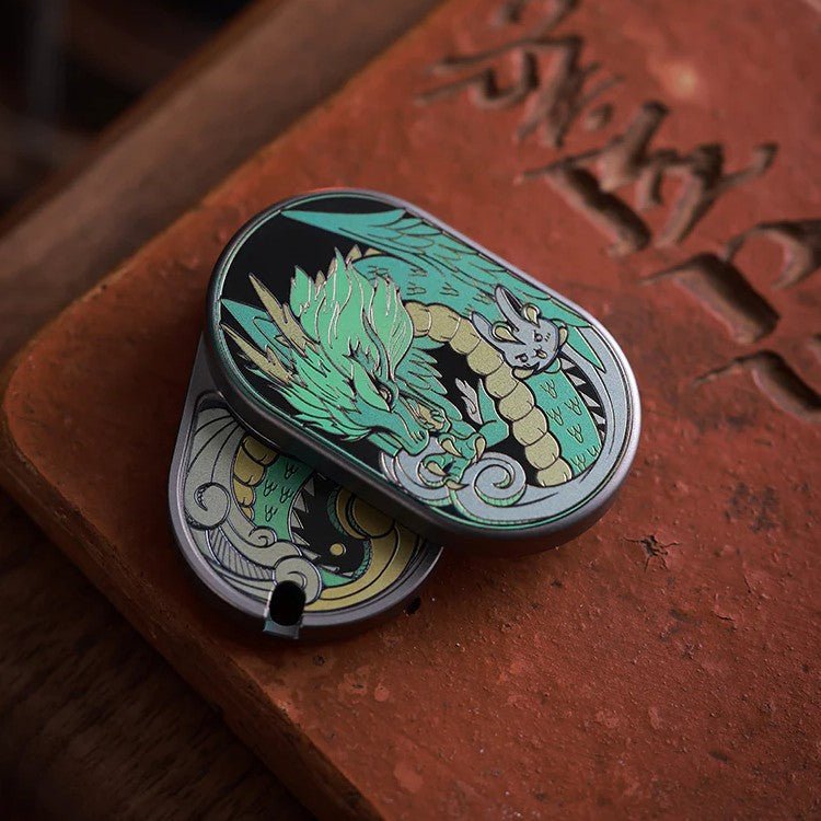 Mot EDC Titanium Dragon Groove Fidget Slider | Fidget Toy | MetaEDC