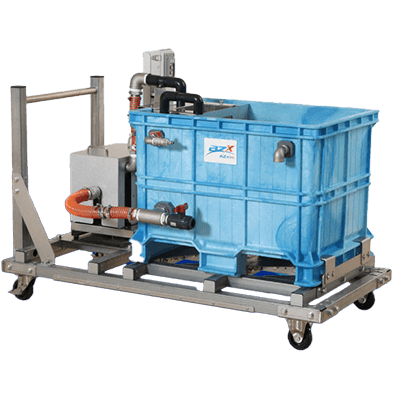 二流体根菜洗浄機 200Lタイプ | 株式会社AZx