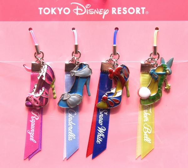 プリンセスの靴がモチーフ☆ディズニープリンセスストラップセット