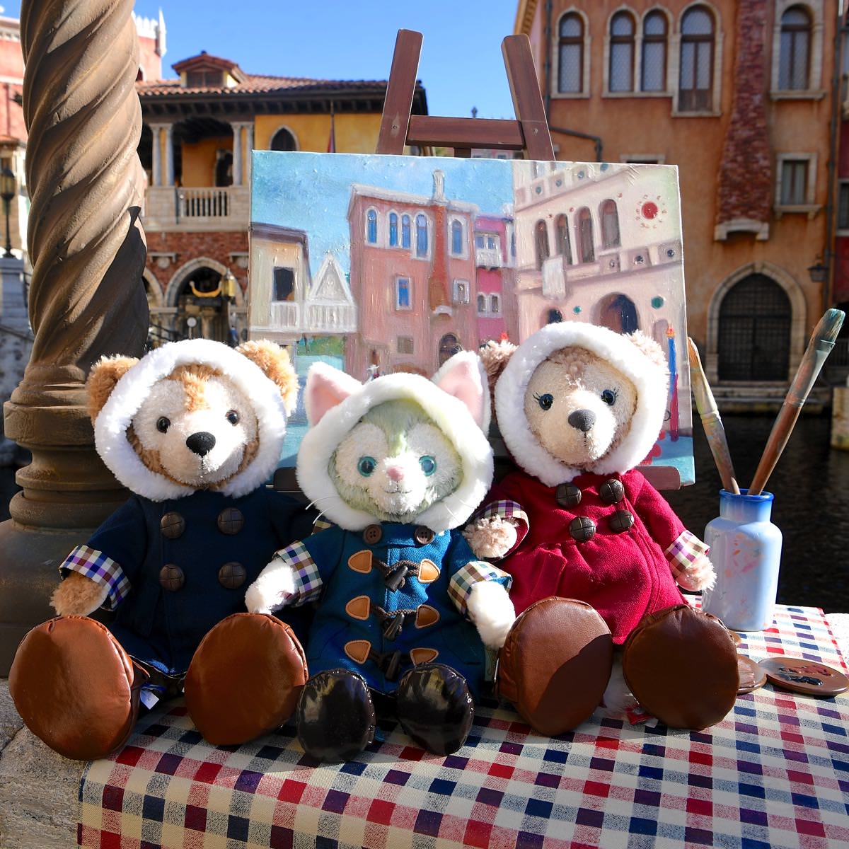 冬に着せたいふわもこフード付きコート！ダッフィー2017冬ぬいぐるみ