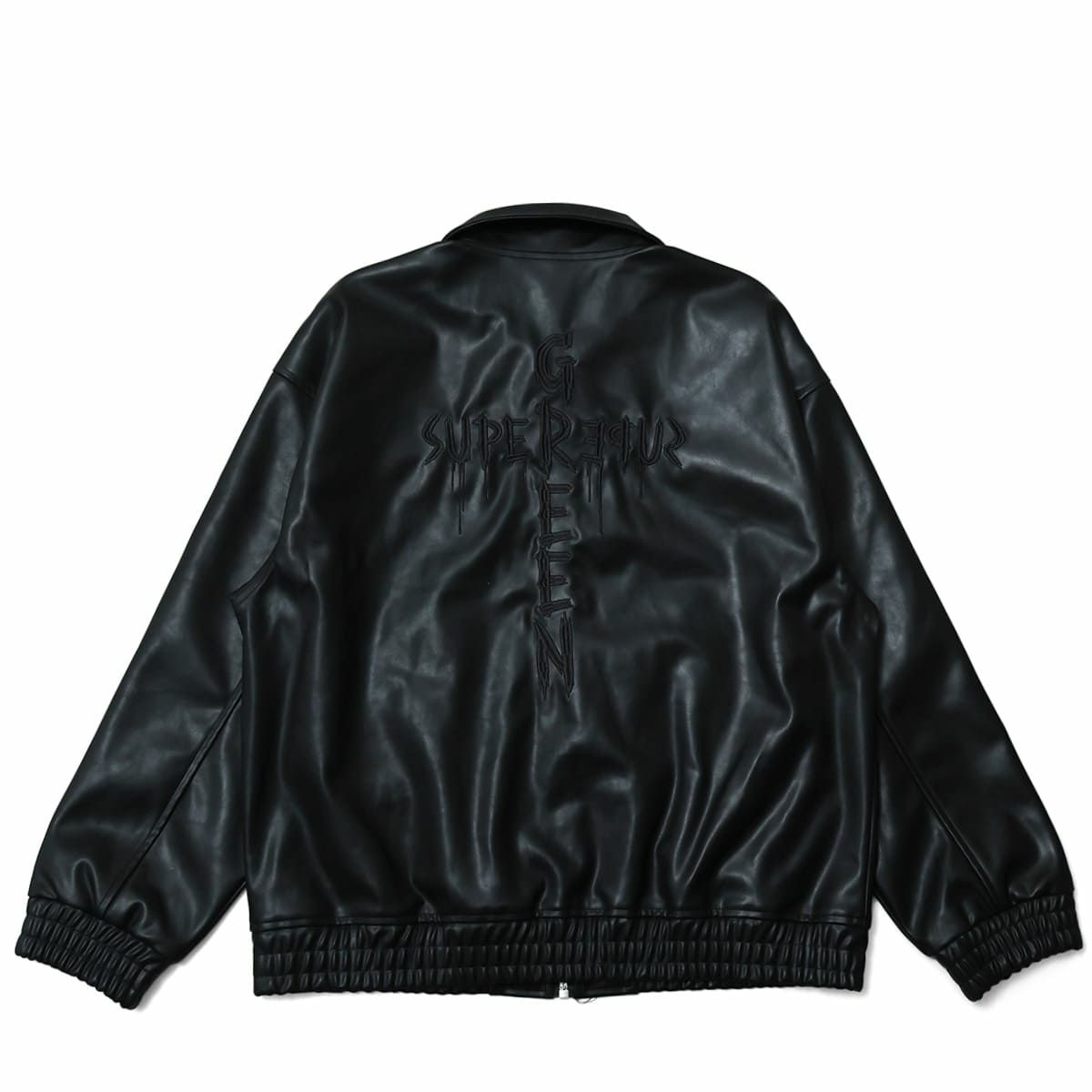 Super green Faux Leather Jacket | MFC STORE OFFICIAL ONLINESTORE