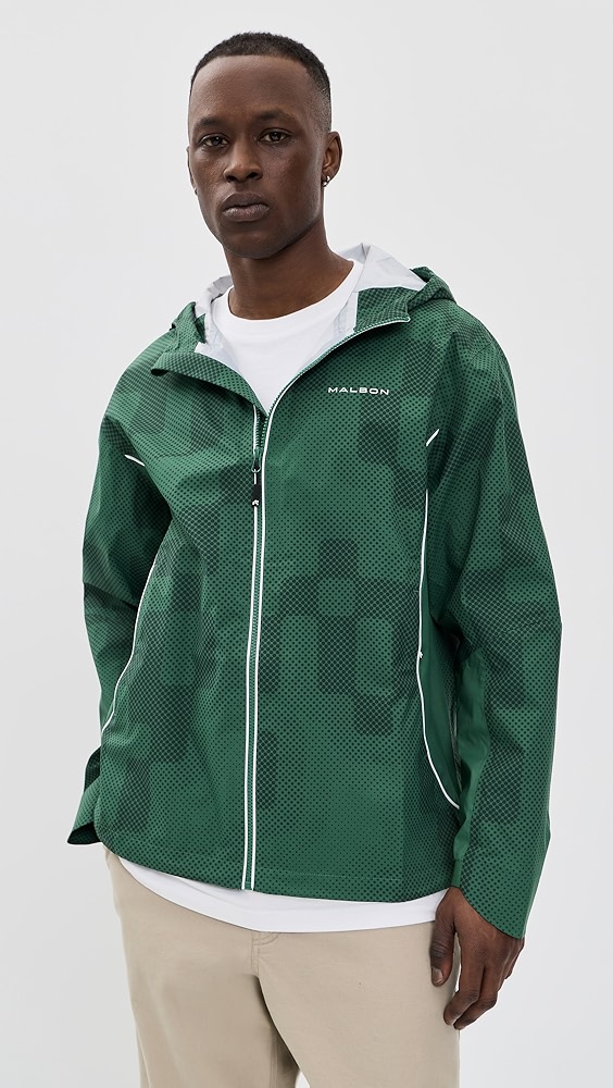 Malbon Golf Performance Full Zip Rain Jacket | Shopbop