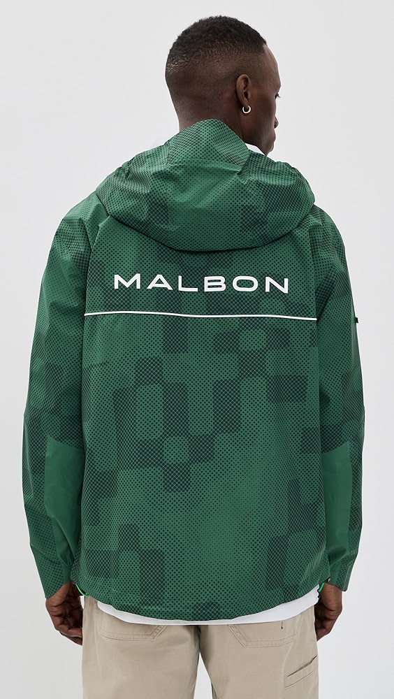 Malbon Golf Performance Full Zip Rain Jacket | Shopbop