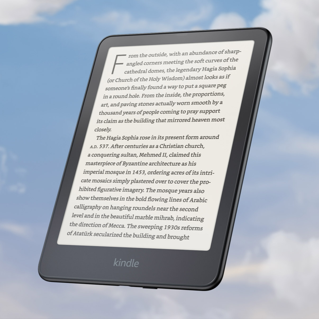 Kindle Paperwhite Signature Edition auto-adjusting front light