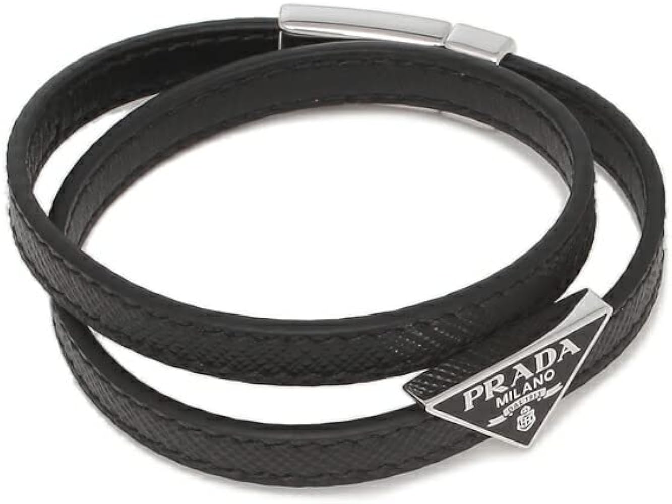 Amazon | [プラダ]ブレスレット アクセサリー サフィアーノ レザー