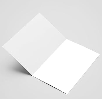 Amazon | 4 x 6インチ プレーン ホワイト 折りたたみテントカード (50
