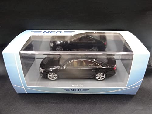 Amazon | 未使用 NEO 1/43 アウディ S8 ブラックメタリック audi S8