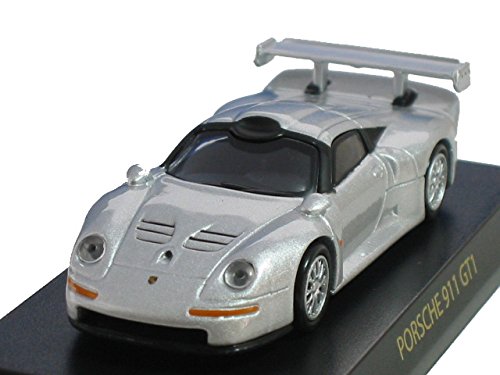 Amazon.co.jp: 京商 1/64 ポルシェ ミニカーコレクション1 911 GT1 銀