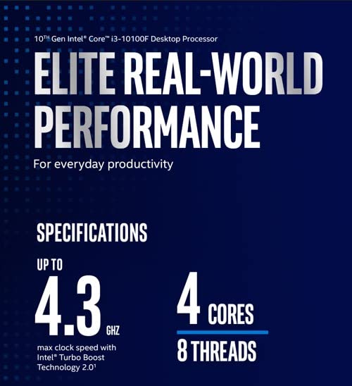 Amazon | Intel CPU BX8070110100F Core i3-10100F / 3.6GHz / 6MB