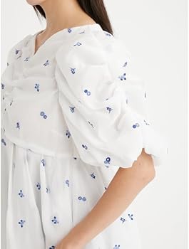 Amazon | [セルフォード] 小花刺繍ペプラムブラウス CWFB251116