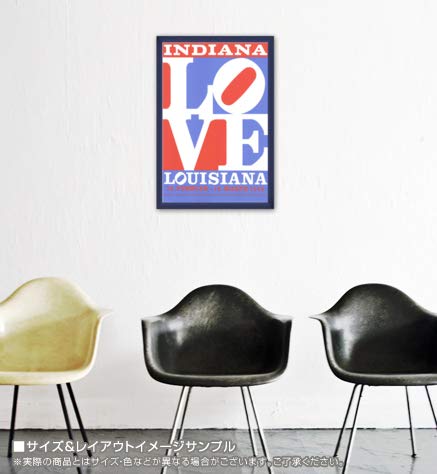 Amazon.co.jp: ポスター ロバート インディアナ Love louisiana