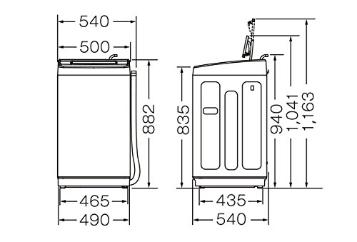 Amazon.co.jp: Hisense fully automatic washing machine HW-T45A