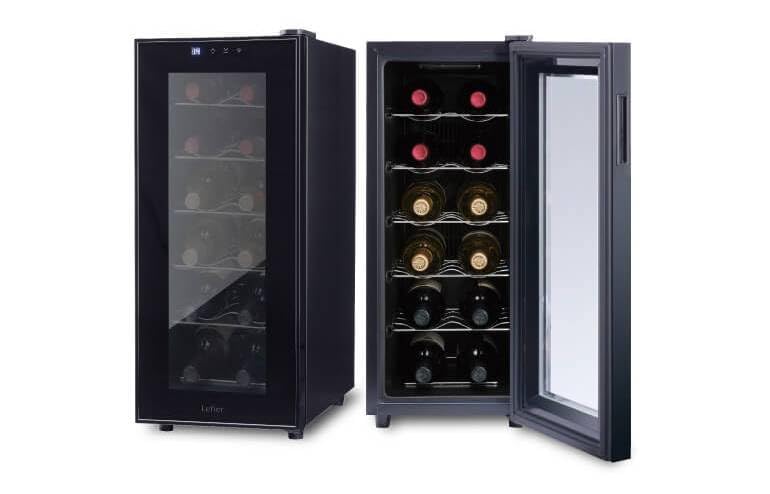 Amazon.co.jp: ワインセラー LW-S12 ペルチェライン 12本 ブラック