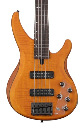 Amazon.com: Yamaha TRBX605 5-String Flamed Maple Bass Guitar