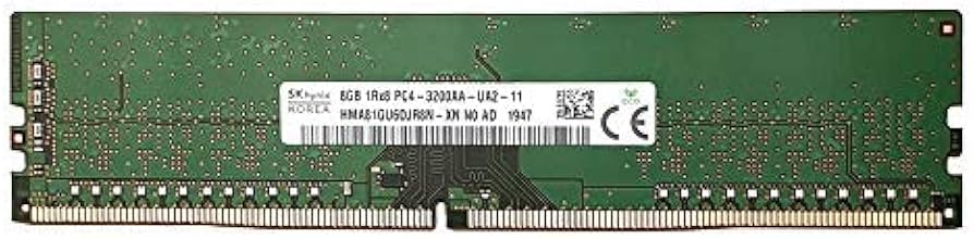 Amazon.co.jp: Hynix 8GB DDR4 PC4-25600 3200MHz 288ピン DIMM RAM