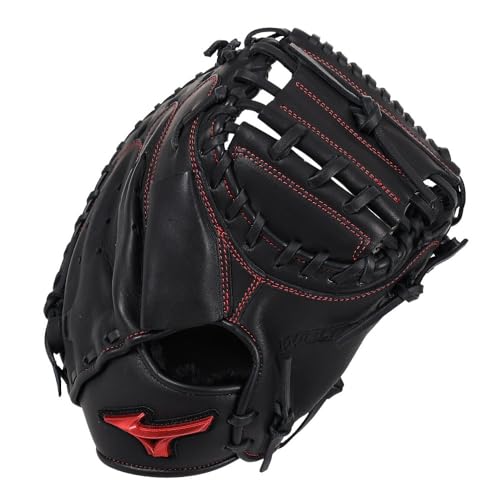 ミズノ 軟式用 ウィルドライブ レッド M-R型 捕手用 1AJCR27810 [右