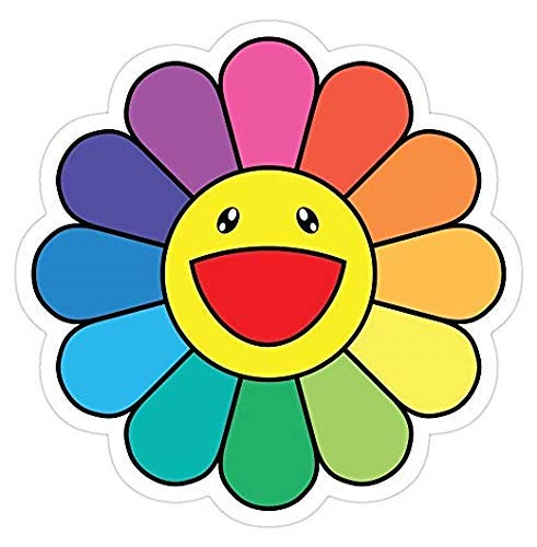 Amazon.com: Takashi Murakami Happy Flower Decal Sticker - Sticker