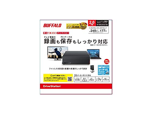 Amazon | バッファロー HD-NRLD2.0U3-BA 2TB 外付けハードディスク