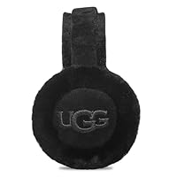 UGG Women's Embroidered Logo Earmuff, Black, One Size : Buy Online