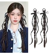Amazon.co.jp: Natunofu ウィッグ ヘアエクステ 編み込み 三つ編み