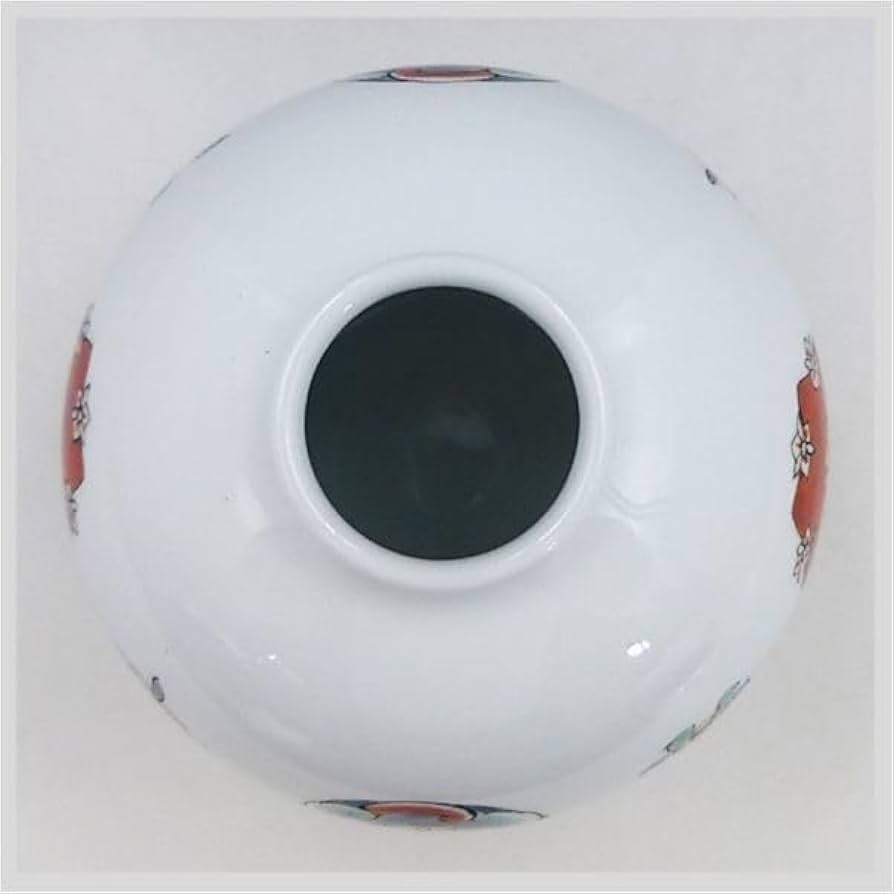 Amazon.co.jp: 十四代 酒井田柿右衛門 錦 花丸文 一輪生 花瓶 共箱付