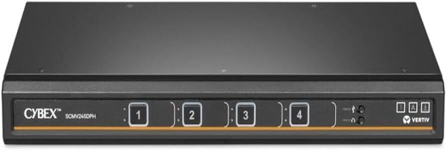 Amazon.com: Vertiv Cybex Secure MultiViewer KVM Switch | 4 Port
