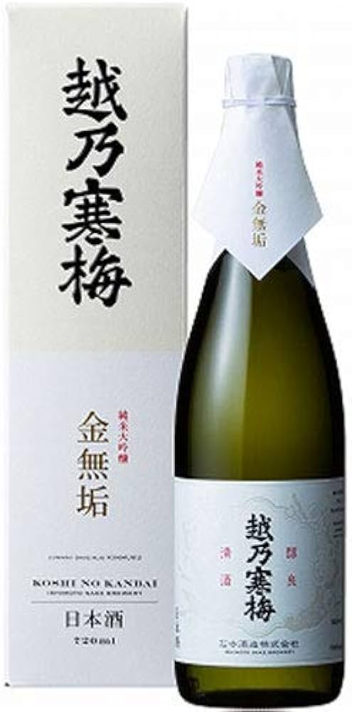 Amazon.co.jp: 石本酒造 越乃寒梅 金無垢 （純米大吟醸）720ml