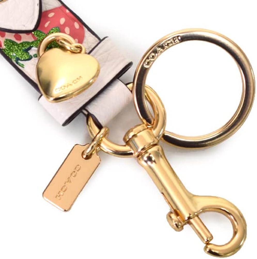 Amazon.co.jp: [COACH] コーチ キーホルダー レザー ストロベリー 苺