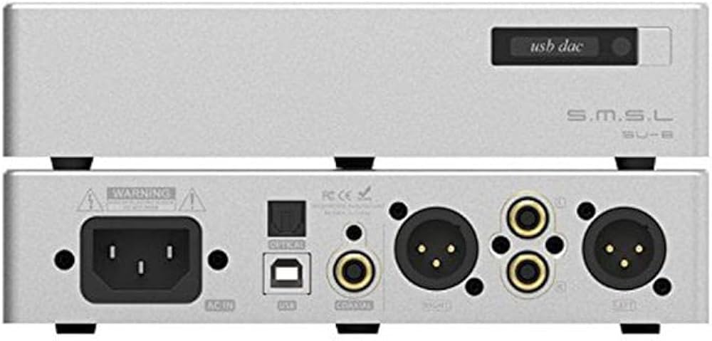 HiFi Decoder SMSL SU-8 2ES9038Q2M USB PCM32 768kHz DSD64 DSD512