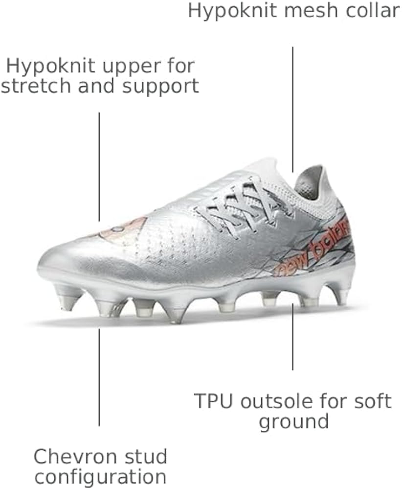 Amazon.com | New Balance Men's Furon V7 Pro SG Soccer Shoe, Silver