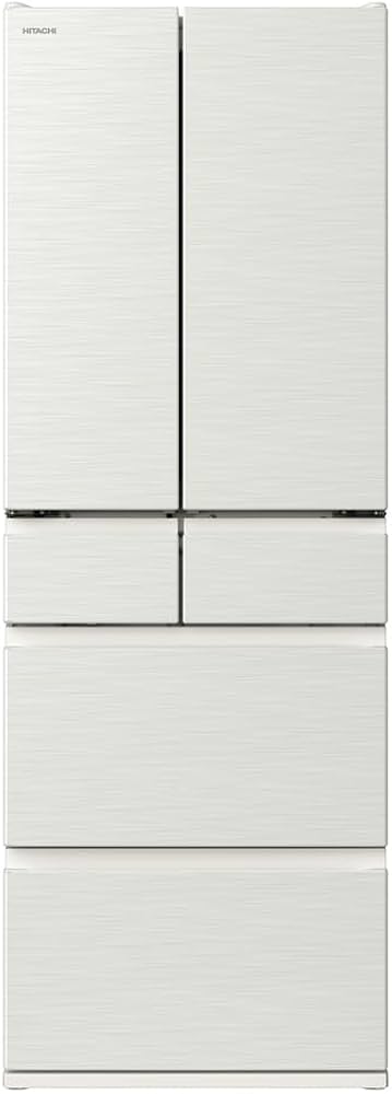 Amazon | 日立 冷蔵庫 幅65cm 485L R-H49X W ピュアホワイト 6ドア