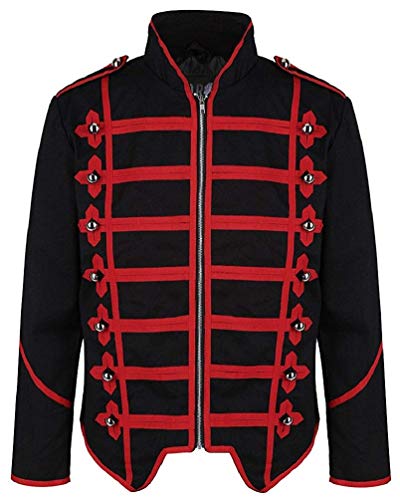 Ro Rox Steampunk Military Drummer Emo Punk Gothic Parade Jacket